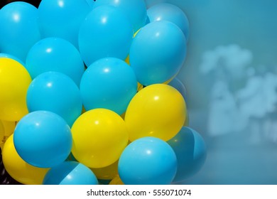 Colored Balloons Yellow And Blue