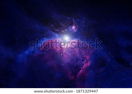 Colored beautiful galaxy. Elements of this image were furnished by NASA.