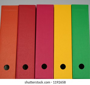 Colored Box Files 