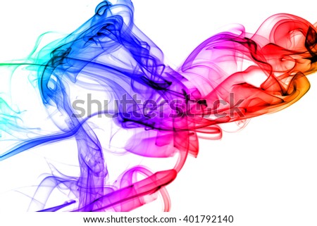 Colored bstract smoke