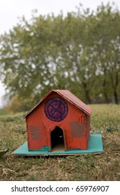 Colored Cardboard Playhouse