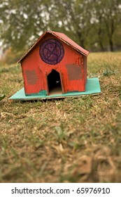 Colored Cardboard Playhouse