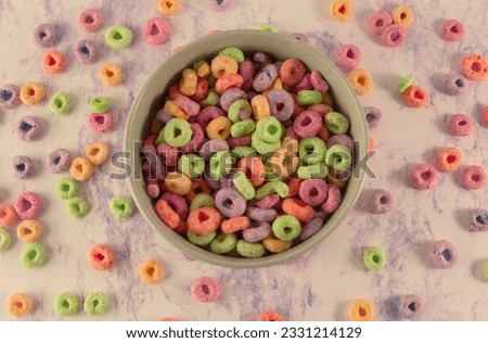 colored cereal | fruit cereal 