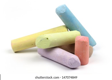 a bunch of colored chalk from Pikwizard