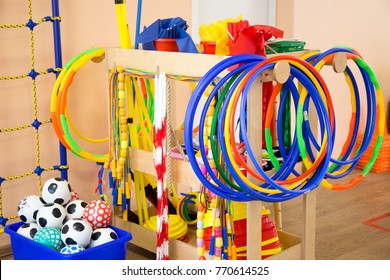 Colored children's sports equipment