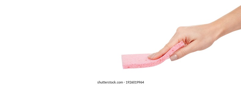 Colored Cleaning Rag Isolated On White.