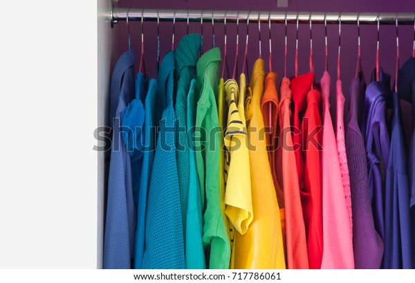 Colored Clothing All Colors Rainbow Spectrum Stock Photo Edit Now