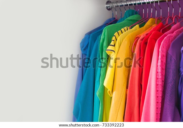 Colored Clothing All Colors Rainbow Spectrum Stock Photo Edit Now