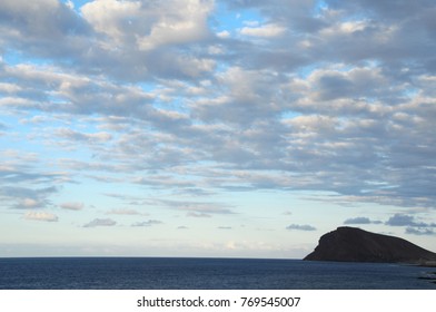 Colored Clouds over the Ocean