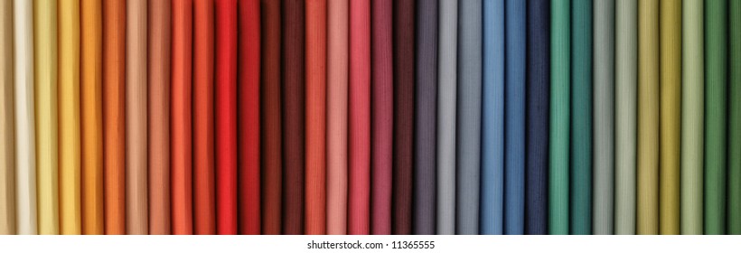 Colored Fabric Catalog To Serve As Background