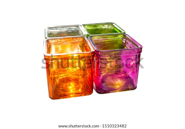 colored glass coasters