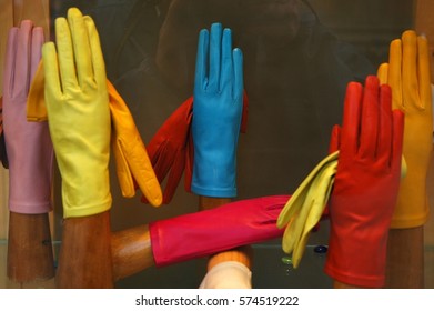 colored gloves