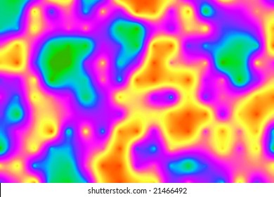 Colored Heat Map For Temperature