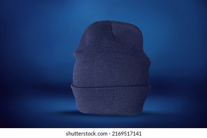 Colored Hipster Beanie. Product Photo Mockup For Fashion Brands.