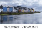 Colored houses. Colored houses in the city of Galway, Republic of Ireland.