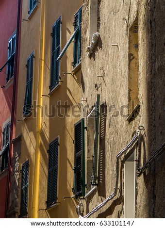 Similar – Bosa, colourful alley