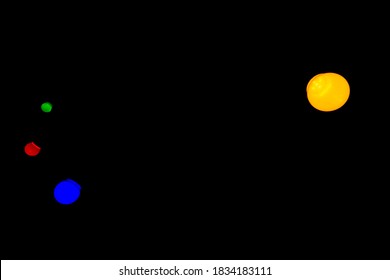 colored lights in the dark