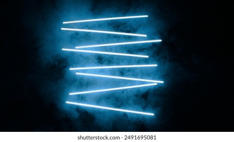 Colored neon light with smoke - Powered by Shutterstock