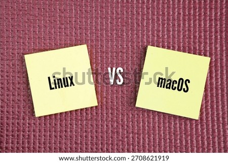 Colored paper with the words linux vs macos. macOS is best for users who want a stable, user-friendly environment with strong hardware integration and access to premium software.