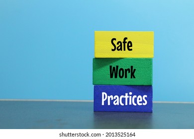 Colored Papqn With The Words Safe Work Practices