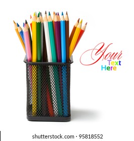 Colored Pencils In A Jar