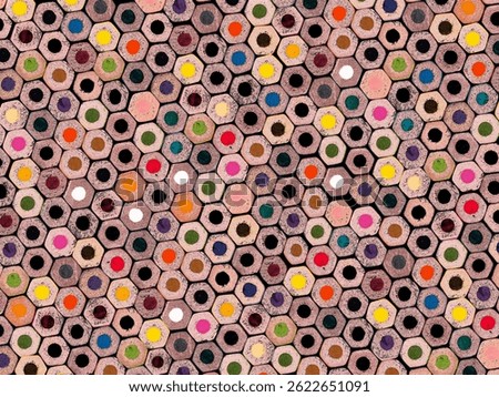 colored pencils with a solid background with blunt ends. variation processing in a graphic editor. drawing, texture, background, wallpaper, place to place text, ads
