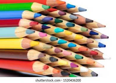 Colored Pencils At Work School Office Colored Pencils At Work School Office 
 College Kids Colorful Education Play Room For Text Art Project Supplies Draw Learn On White Background Teacher School Supp