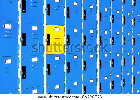colored public lockers