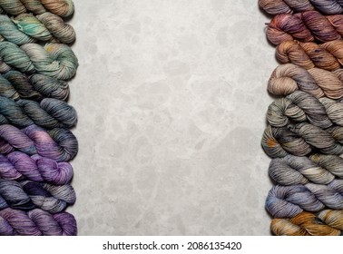 Colored yarn Gradient above