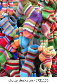 a lot of colored socks