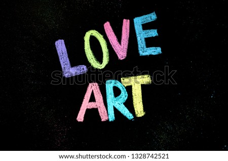 Similar – LOVE ART … | Graffiti on a house wall, love, proof of love, colorful