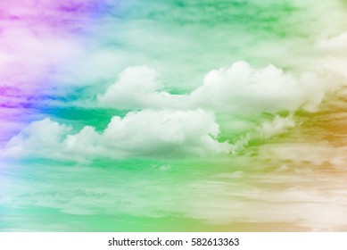 Colorfilter sky and cloud