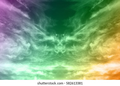 Colorfilter sky and cloud