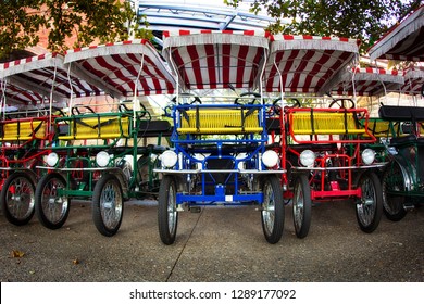 Colorful 4 Wheel 4 Person Leisure Surrey Bikes In Cincinnati Ohio