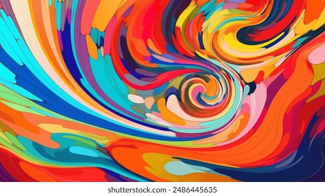 Colorful abstract background, organic rainbow burst, natural forms, vivid shades, smooth transitions, lively composition, nature-inspired abstraction - Powered by Shutterstock