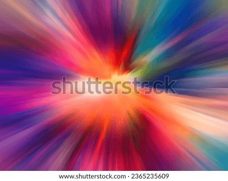 Colorful Abstract Background with Rays, Radial motion blur background, 