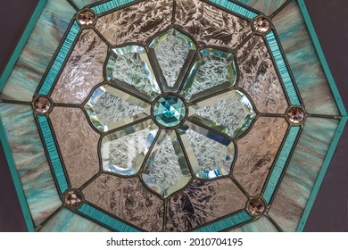 stain glass octagon windows