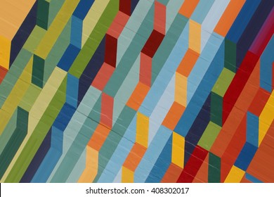 colorful abstract mural