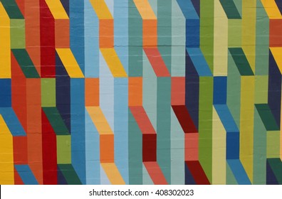colorful abstract wall - Shutterstock ID 408302023