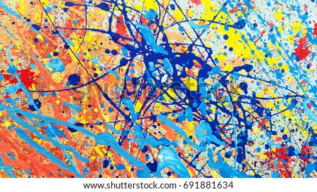 Colorful abstraction. Artistic oil painting.