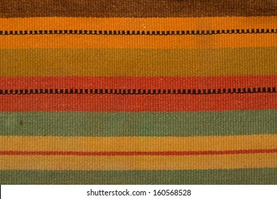Colorful african peruvian style rug surface