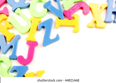 Colorful alphabet letters