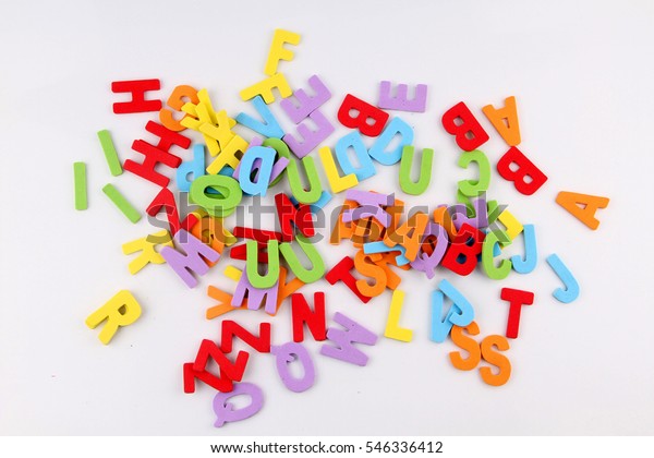 Colorful alphabet\
letters