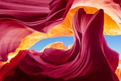 Colorful Antelope Canyon, a view of the inside of a canyon, a Nature Photo by Jeremy Reddington