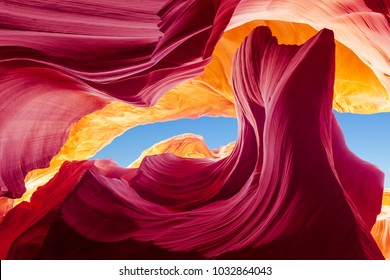 Colorful Antelope Canyon - Shutterstock ID 1032864043