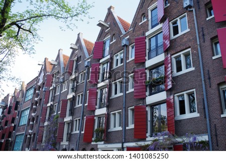 Similar – Beautiful Architecture Of Dutch Houses In Amsterdam