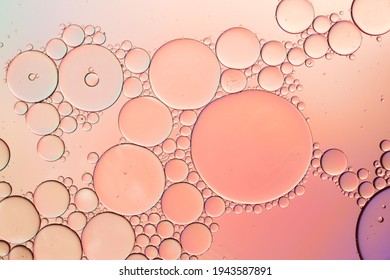 Colorful artistic of oil drop floating on the water. Pastel color bubble for background. holiday light background. holiday postcard background.
