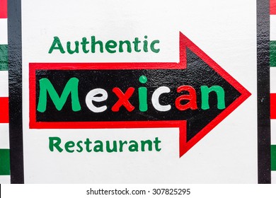 Colorful Authentic Mexican Restaurant Advertisement