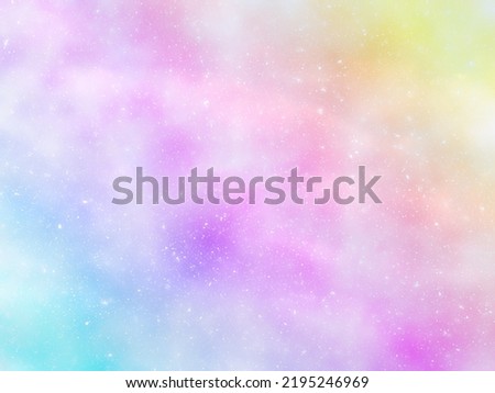 Colorful background material with the theme of the sky