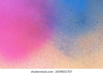 Colorful background painted with spray paint